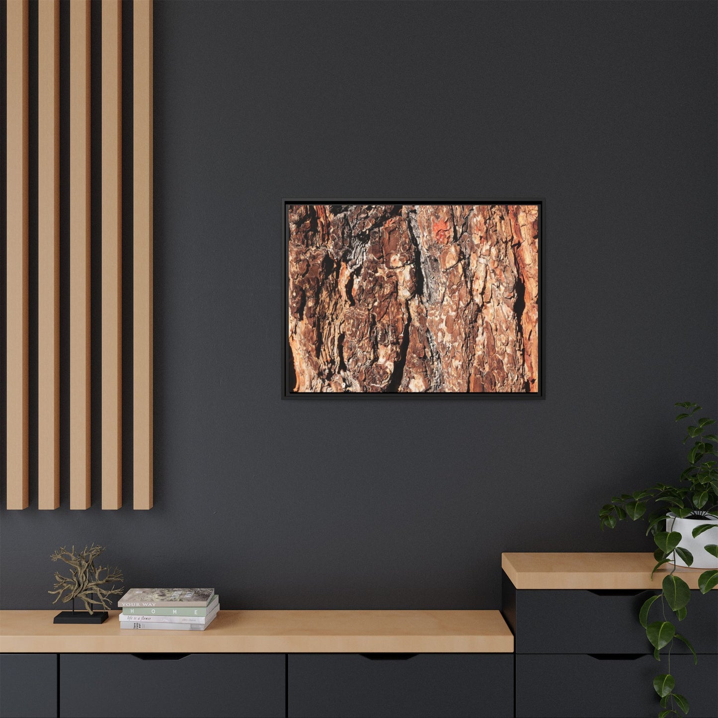 Nature's Rugged Canvas - Unique Stretched Canvas Wall Art
