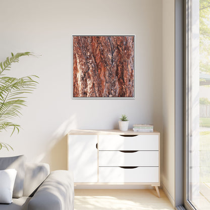 Wooden Mosaic - Unique Stretched Canvas Wall Art