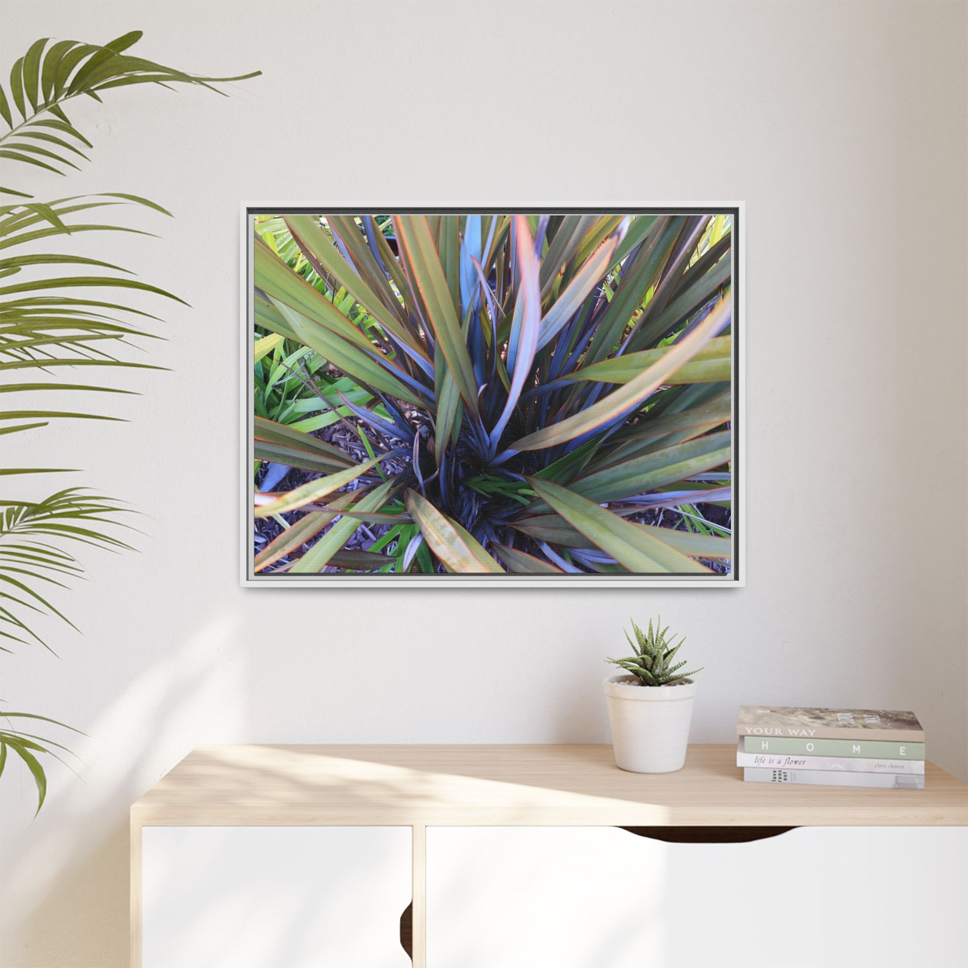 Radiant Leaves - Unique Stretched Canvas Wall Art - Art By Earth