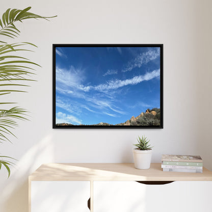 Arid Landscape with Rocky Outcrops - Unique Stretched Canvas Wall Art
