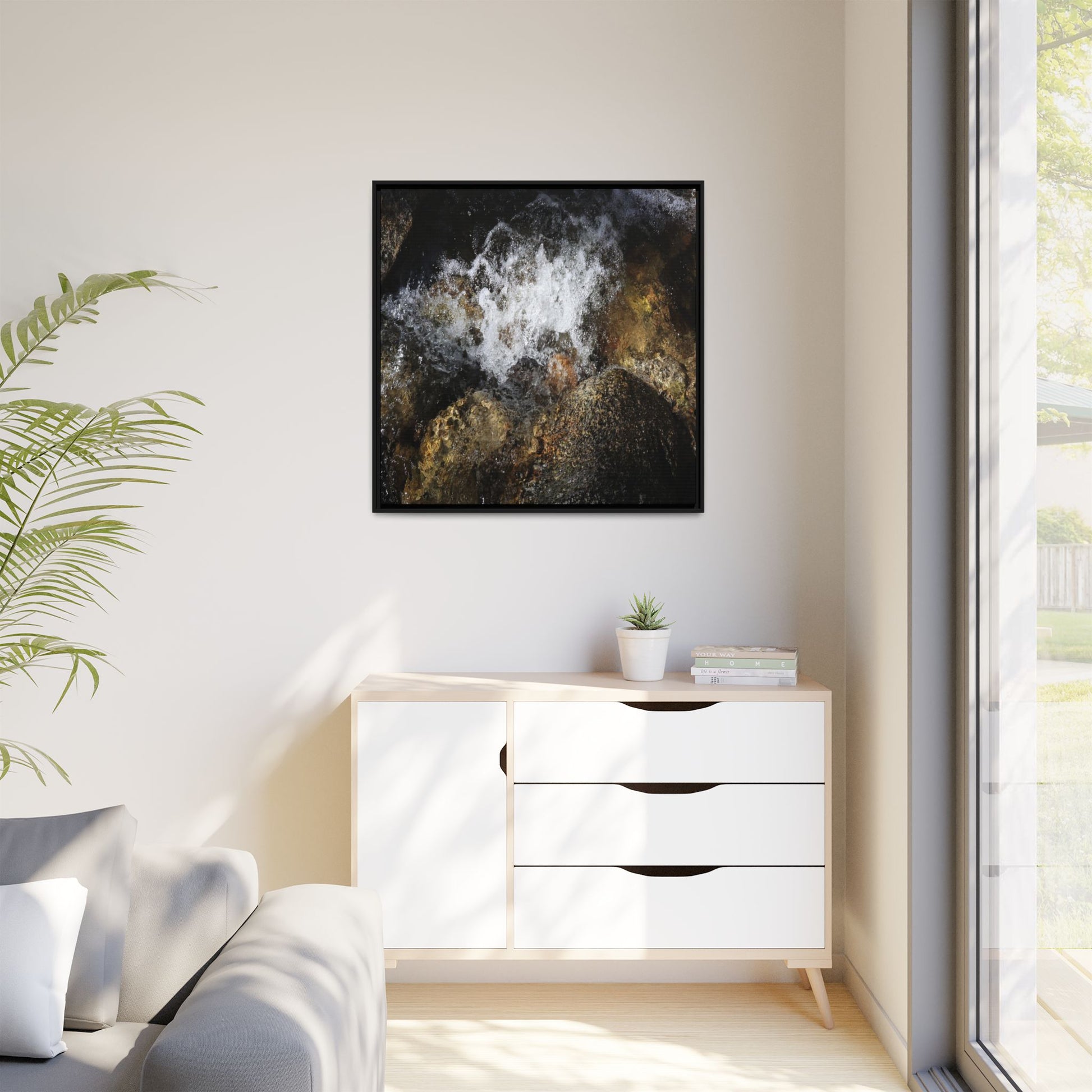 Cascading Momentum - Unique Stretched Canvas Wall Art - Art By Earth