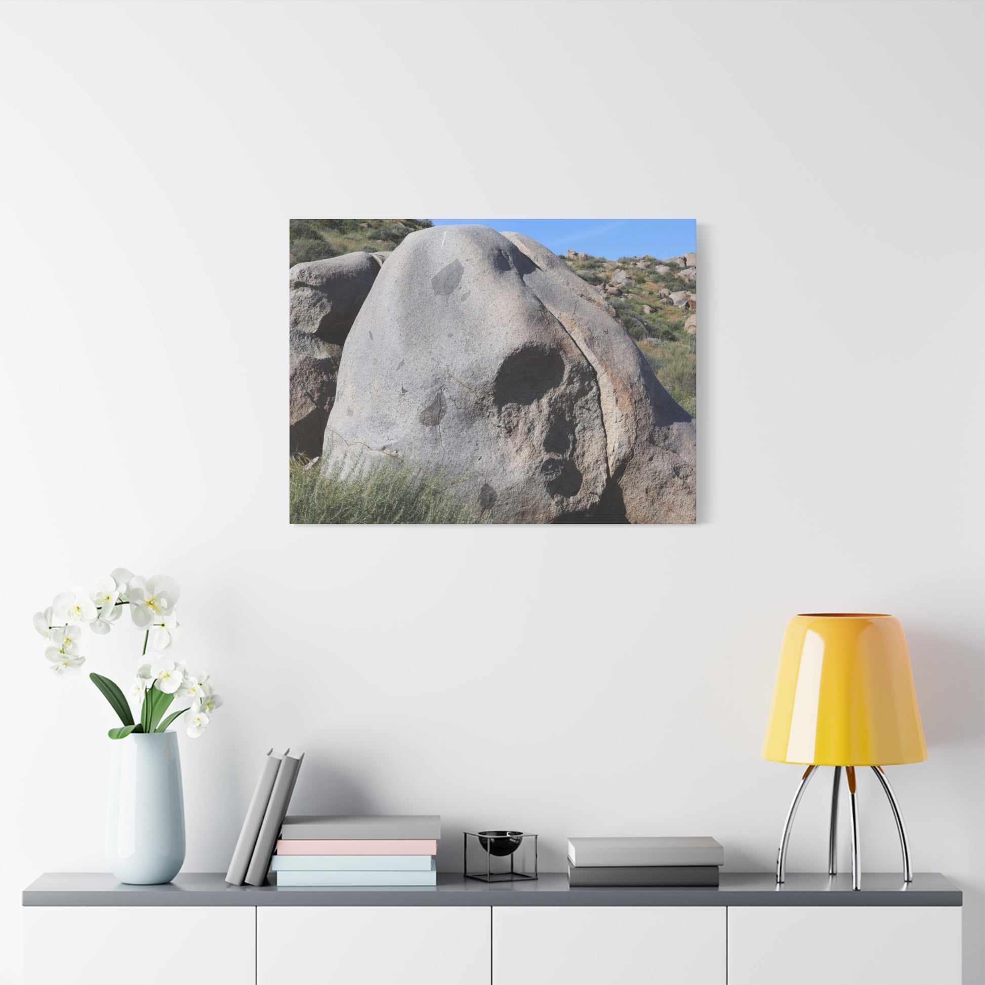 Skull Rock - Unique Frameless Canvas Wall Art - Art By Earth