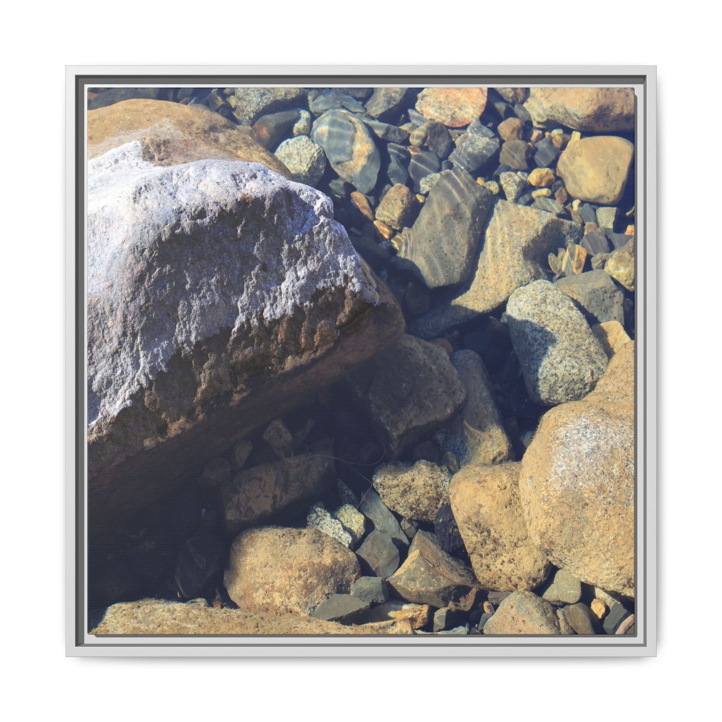 Stone Sanctuary - Unique Stretched Canvas Wall Art