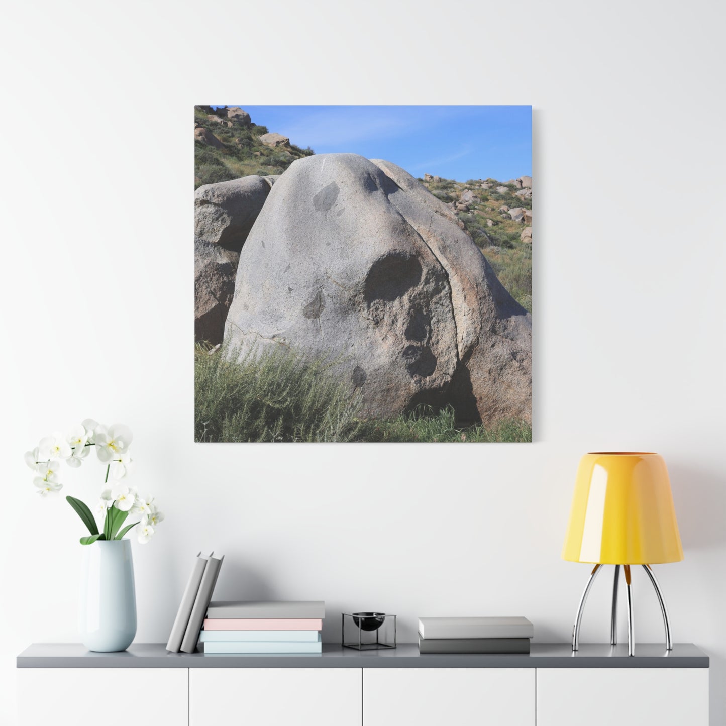 Skull Rock - Unique Frameless Canvas Wall Art - Art By Earth