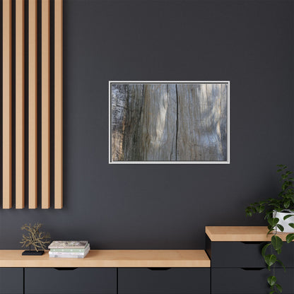 Weathered Wood Surface - Unique Stretched Canvas Wall Art