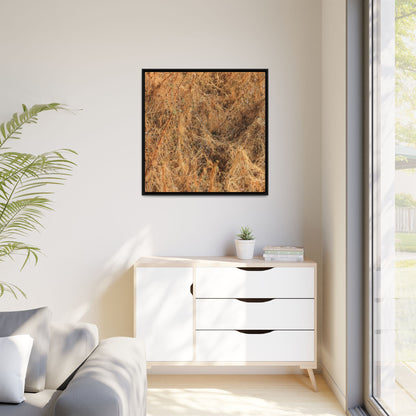 Dried Vegetation Study - Unique Stretched Canvas Wall Art - Art By Earth