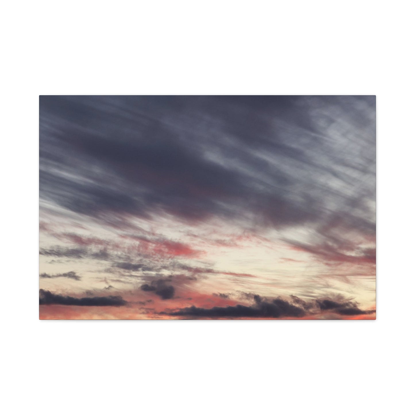 Sunset Over Mountains - Unique Frameless Canvas Wall Art - Art By Earth