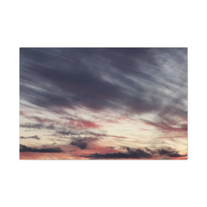 Sunset Over Mountains - Unique Frameless Canvas Wall Art - Art By Earth