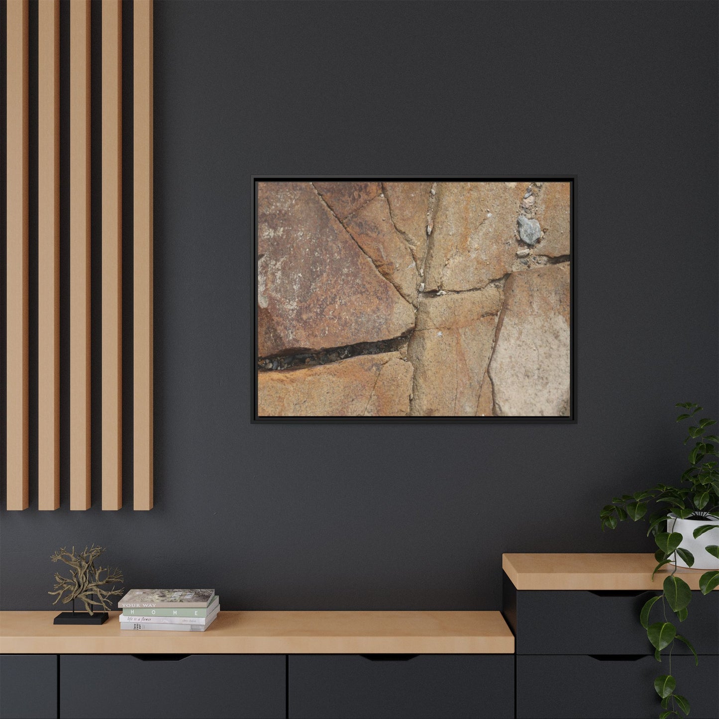 Rusty Crevices - Unique Stretched Canvas Wall Art - Art By Earth