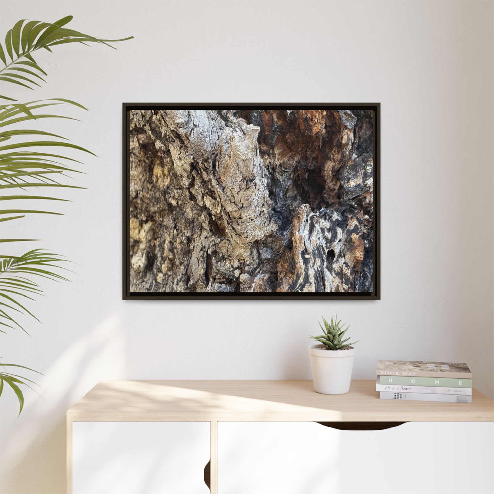 Ancient Tree Texture - Unique Stretched Canvas Wall Art - Art By Earth