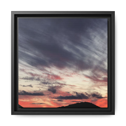 Fiery Sky at Dusk - Unique Stretched Canvas Wall Art - Art By Earth