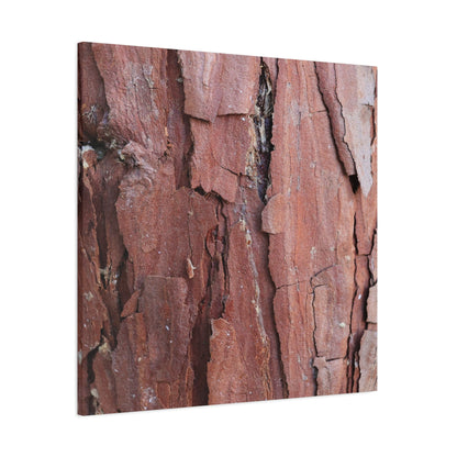 Crimson Fissures - Unique Frameless Canvas Wall Art - Art By Earth