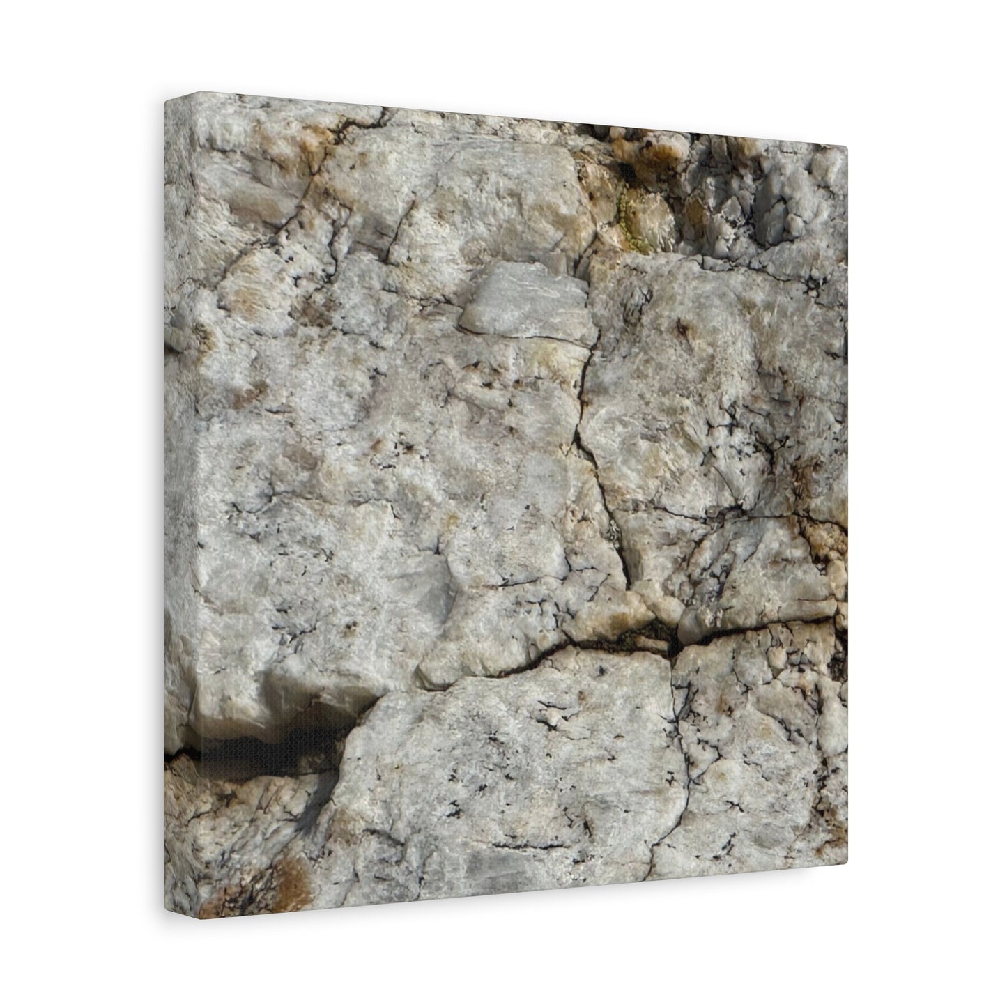 Ancient Rock Face - Unique Frameless Canvas Wall Art - Art By Earth