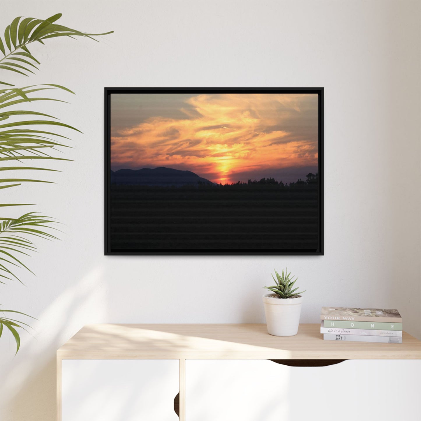 Gilded Horizon - Unique Stretched Canvas Wall Art - Art By Earth