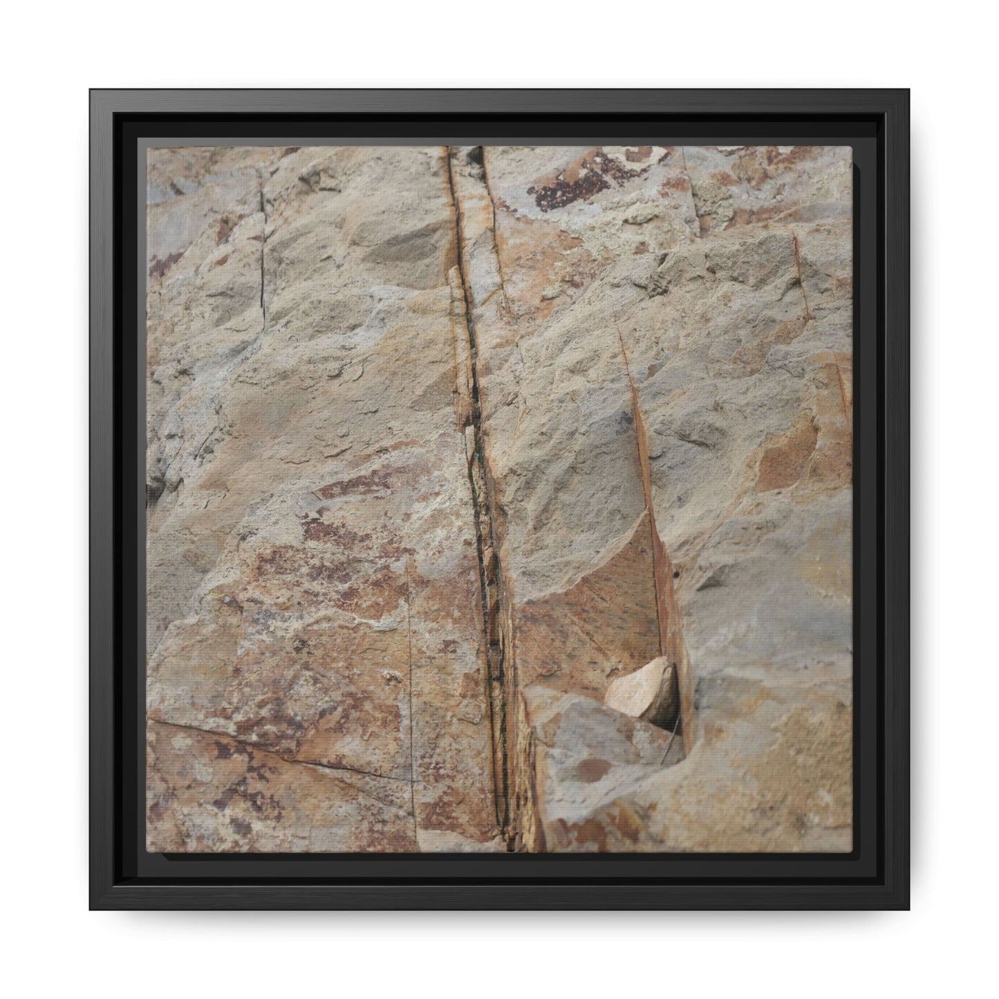 Sedimentary Symphony - Unique Stretched Canvas Wall Art - Art By Earth