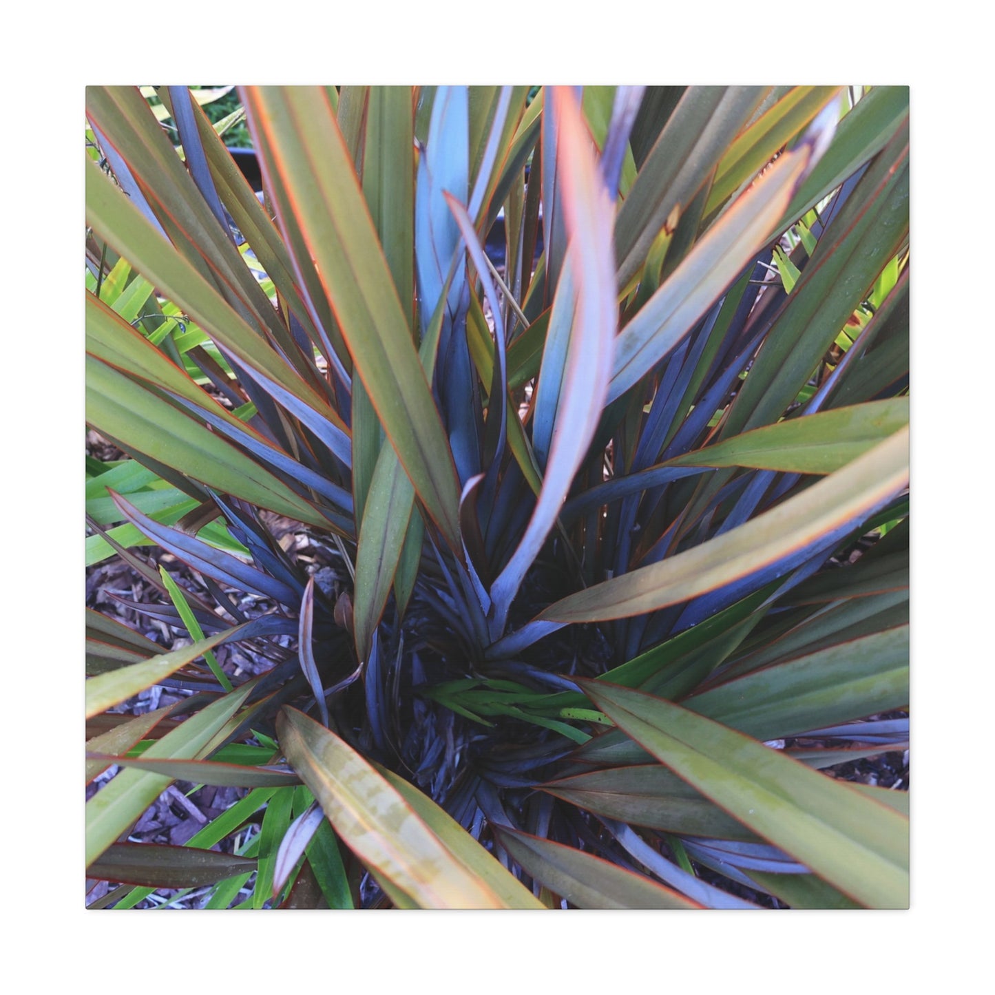 Twisted Blades of Verdant Symphony - Unique Frameless Canvas Wall Art - Art By Earth