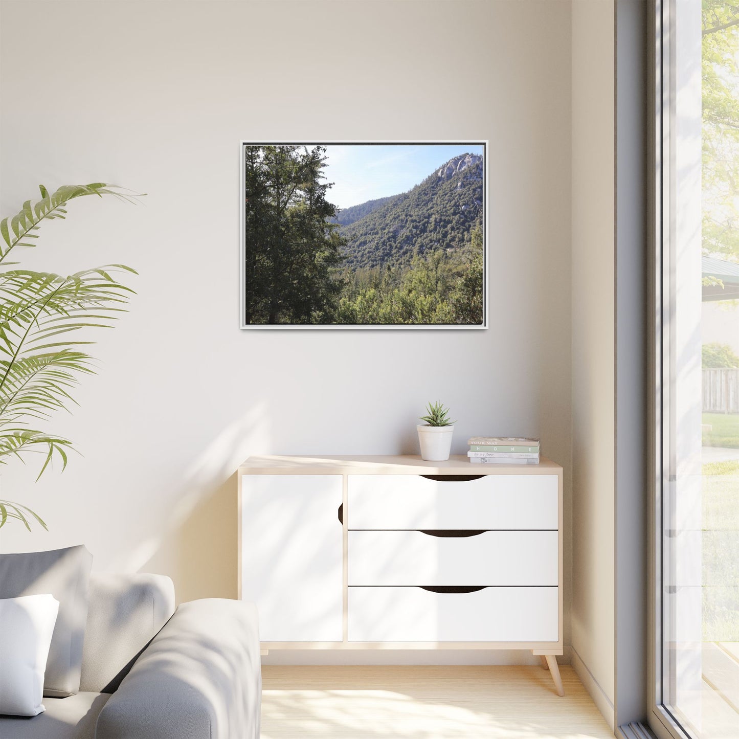 Mountain Valley Forest - Unique Stretched Canvas Wall Art