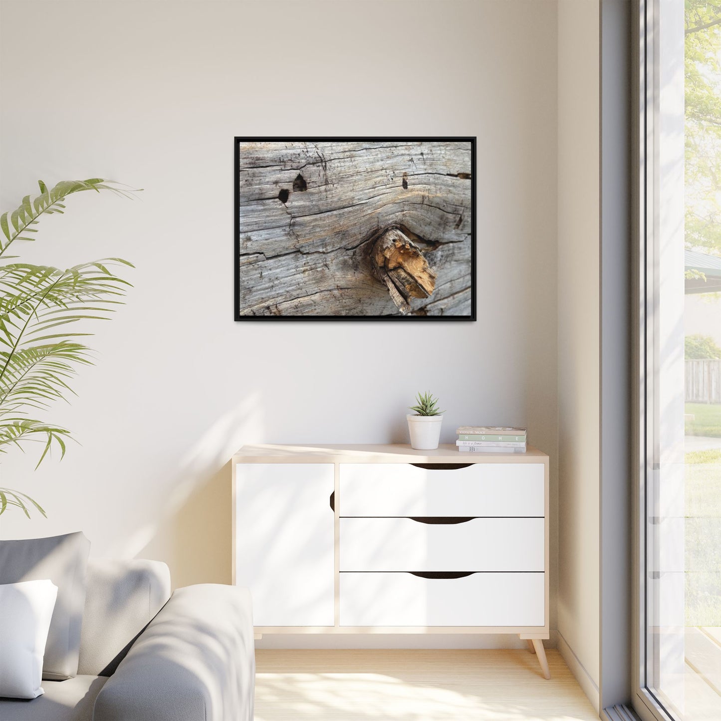 Weathered Wood Texture - Unique Stretched Canvas Wall Art - Art By Earth