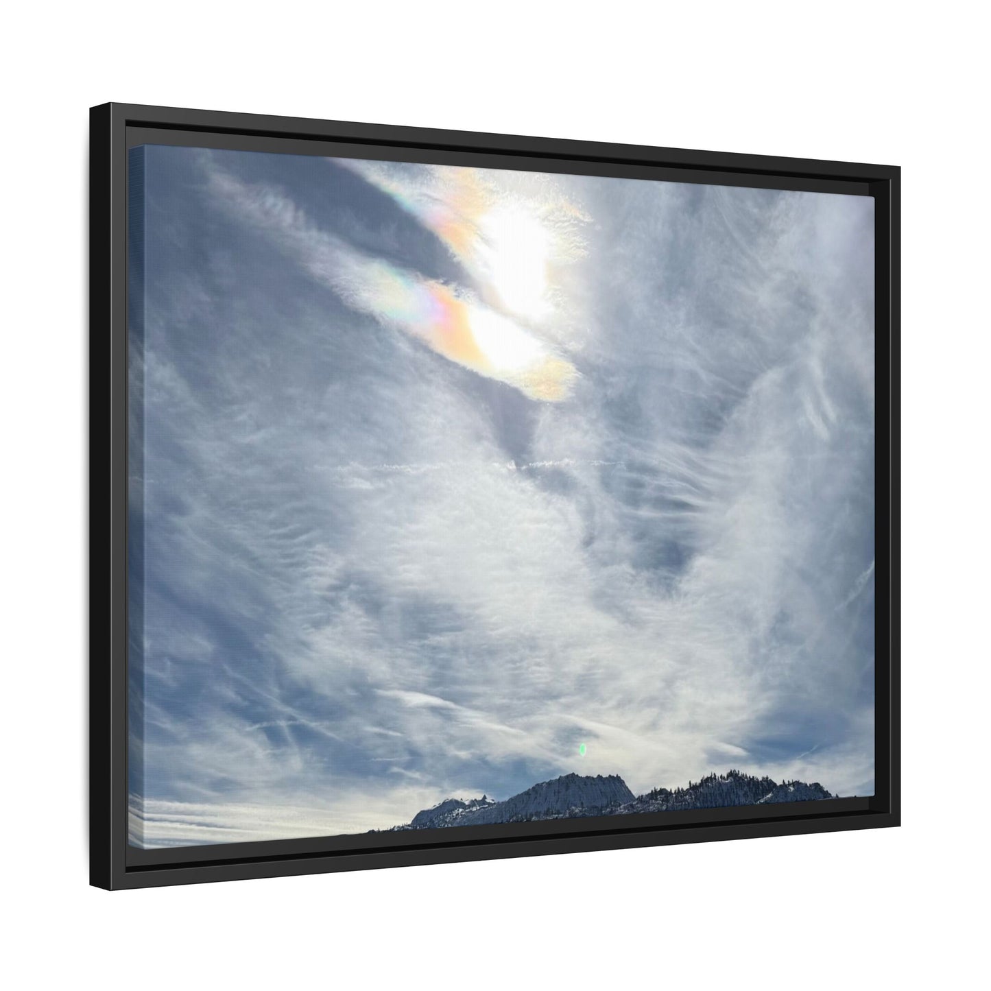 Whispers of Winter's Embrace - Unique Stretched Canvas Wall Art