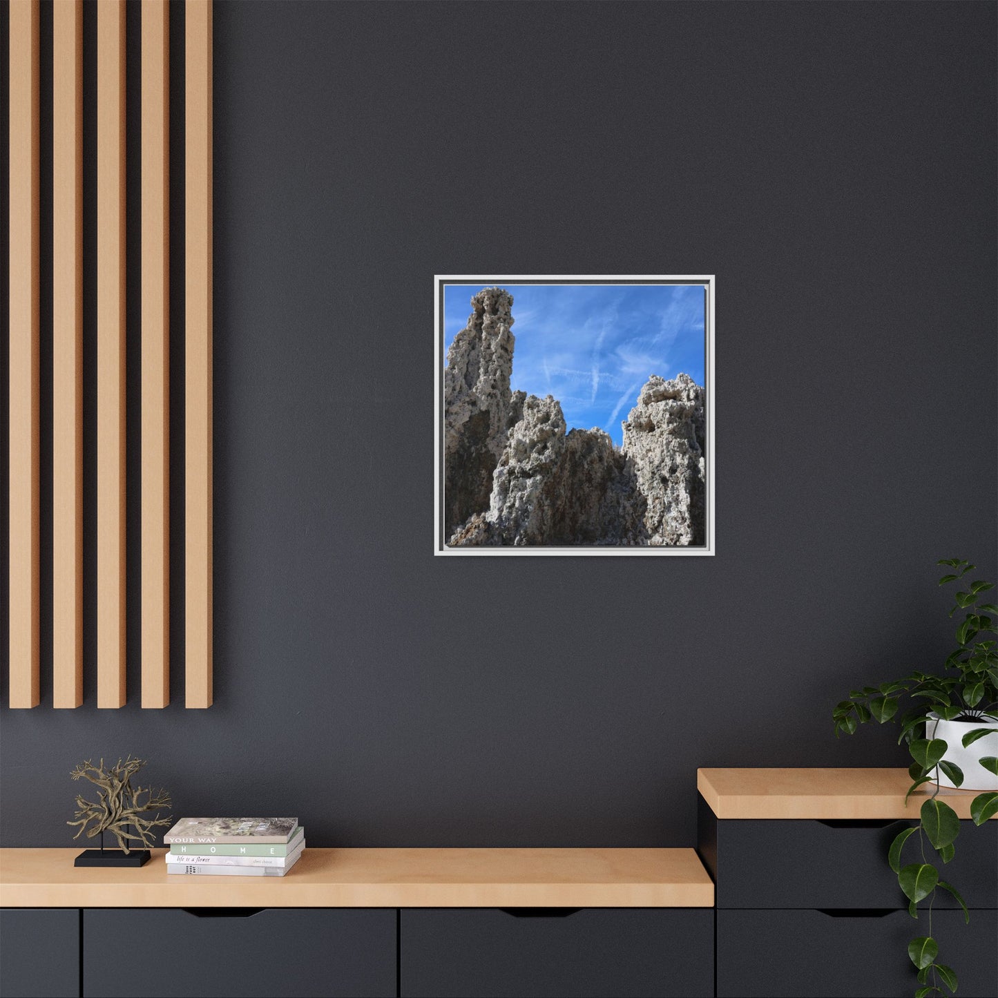 Weathered Sentinels - Unique Stretched Canvas Wall Art