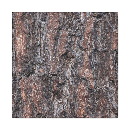 Textured Whispers of an Ancient Tree - Unique Frameless Canvas Wall Art