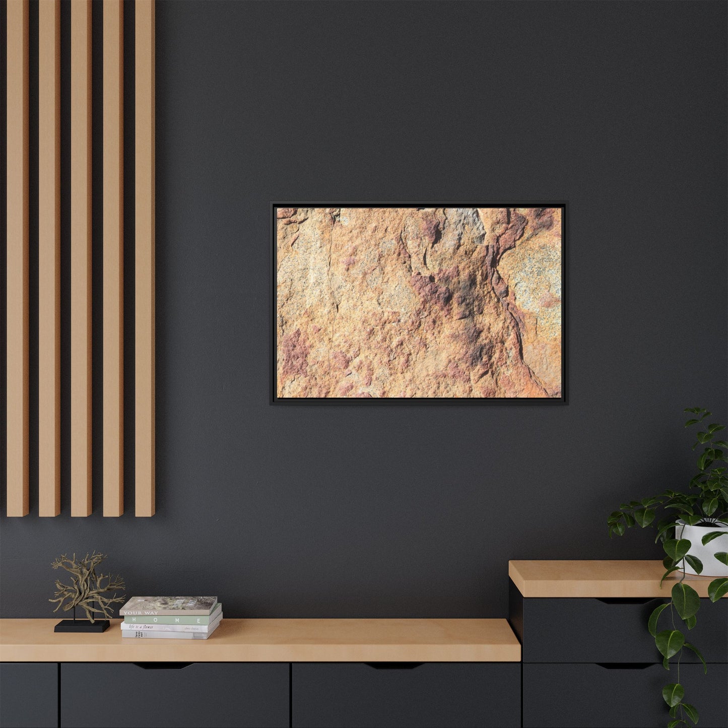 Fractal Stone - Unique Stretched Canvas Wall Art - Art By Earth