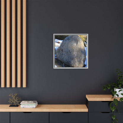 Glacial Solitude - Unique Stretched Canvas Wall Art