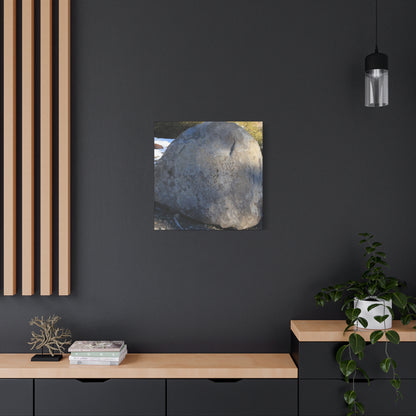 Stone of Silence - Unique Frameless Canvas Wall Art