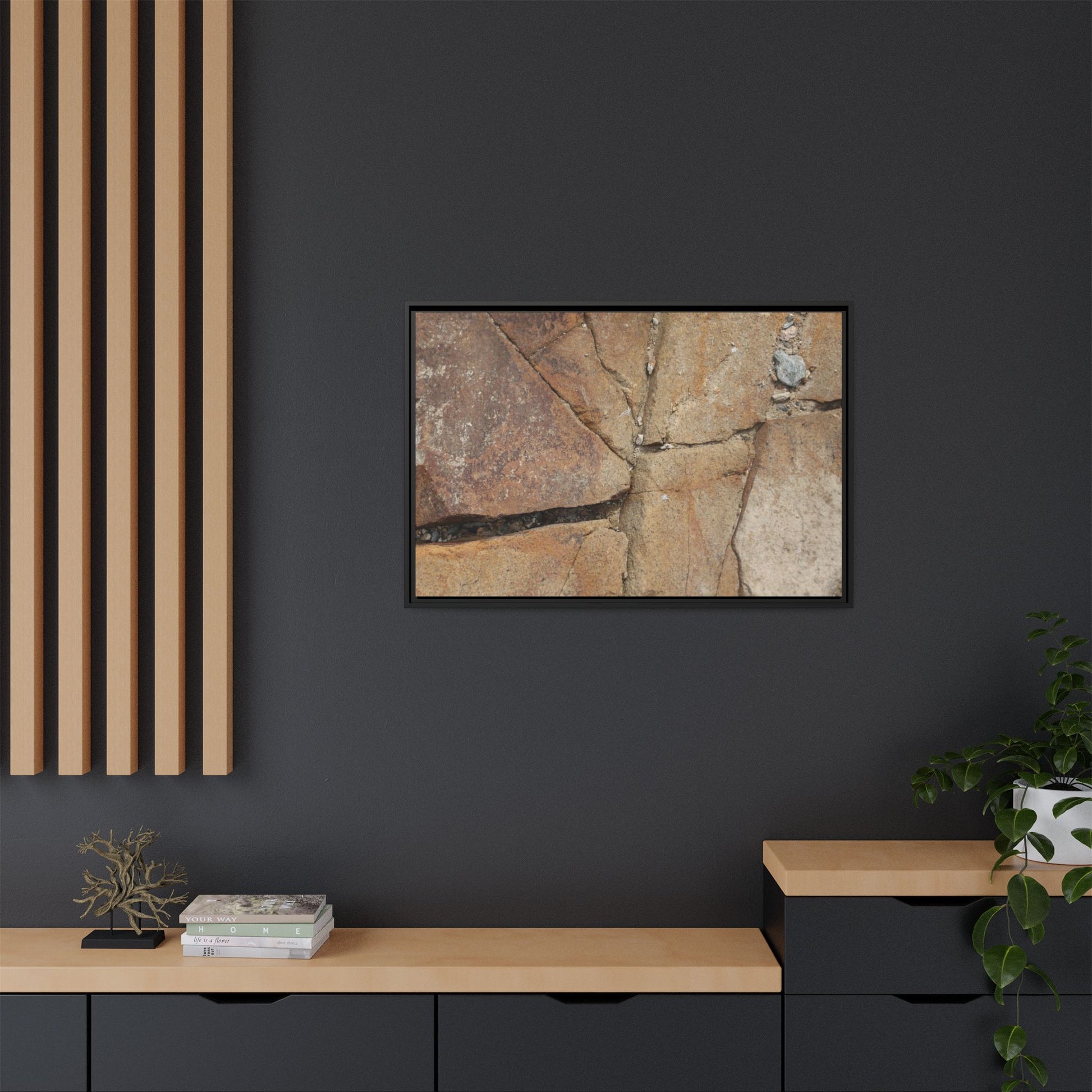 Rusty Crevices - Unique Stretched Canvas Wall Art - Art By Earth