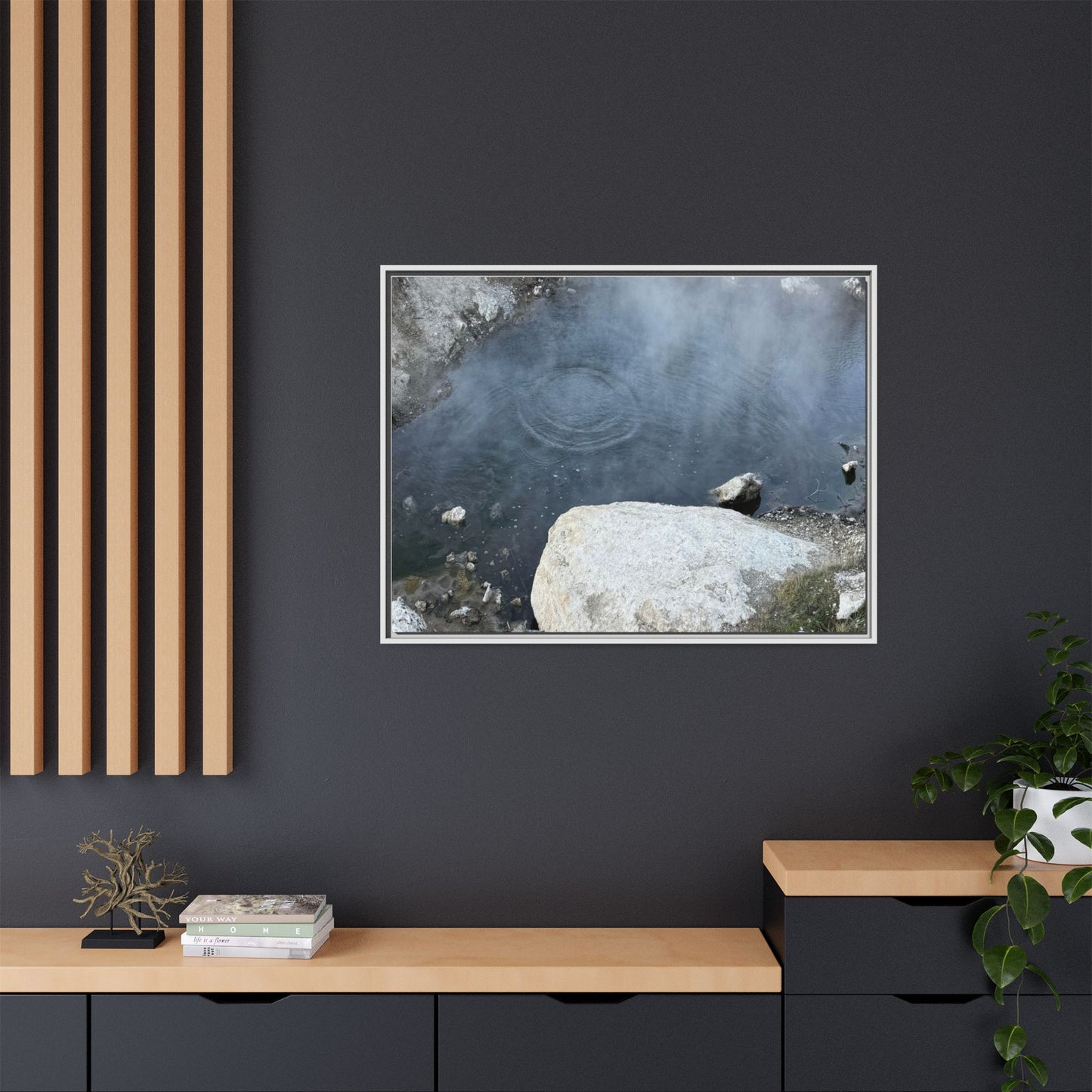 Ripples of Silence - Unique Stretched Canvas Wall Art