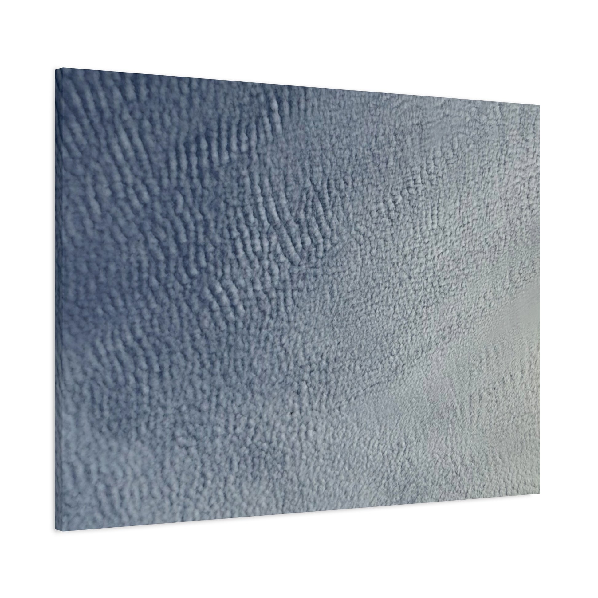 Undulating Whispers of Cerulean - Unique Frameless Canvas Wall Art - Art By Earth
