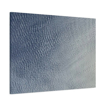 Undulating Whispers of Cerulean - Unique Frameless Canvas Wall Art - Art By Earth