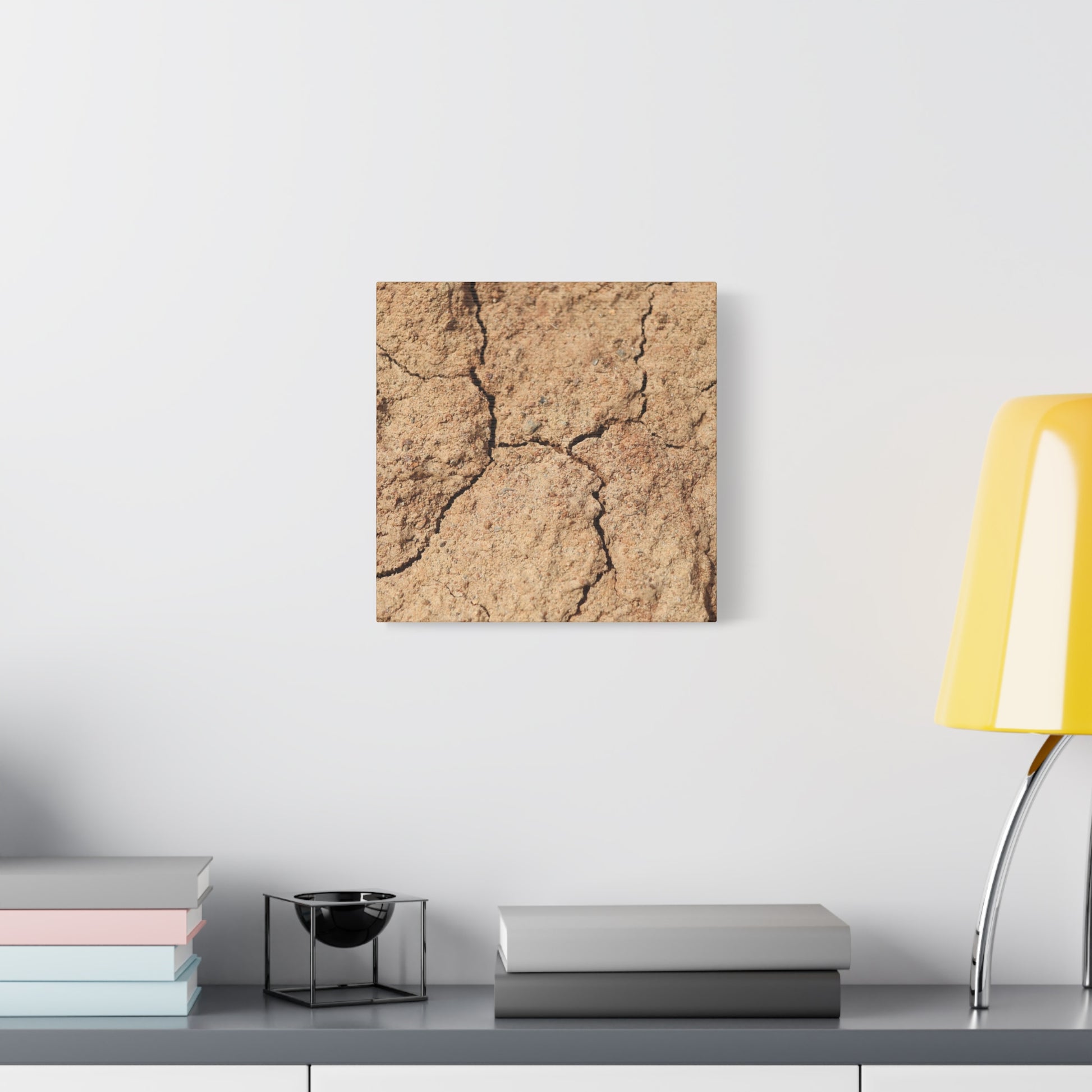 Cracked Earth's Lament - Unique Frameless Canvas Wall Art - Art By Earth