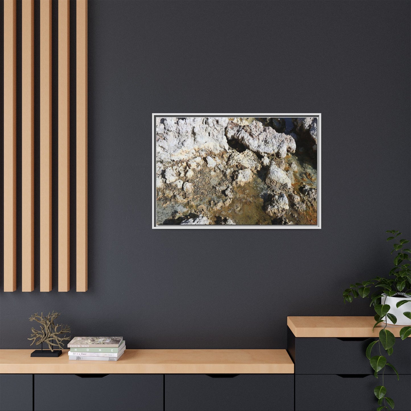 Strata of Silence - Unique Stretched Canvas Wall Art
