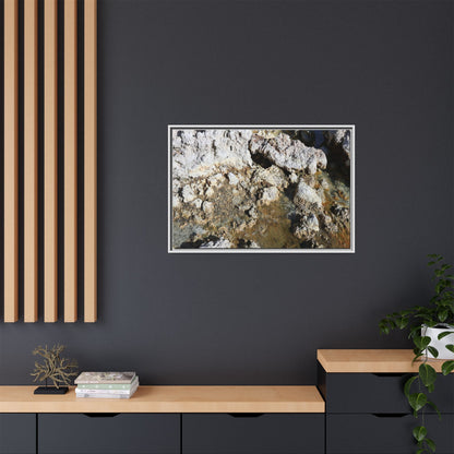 Strata of Silence - Unique Stretched Canvas Wall Art