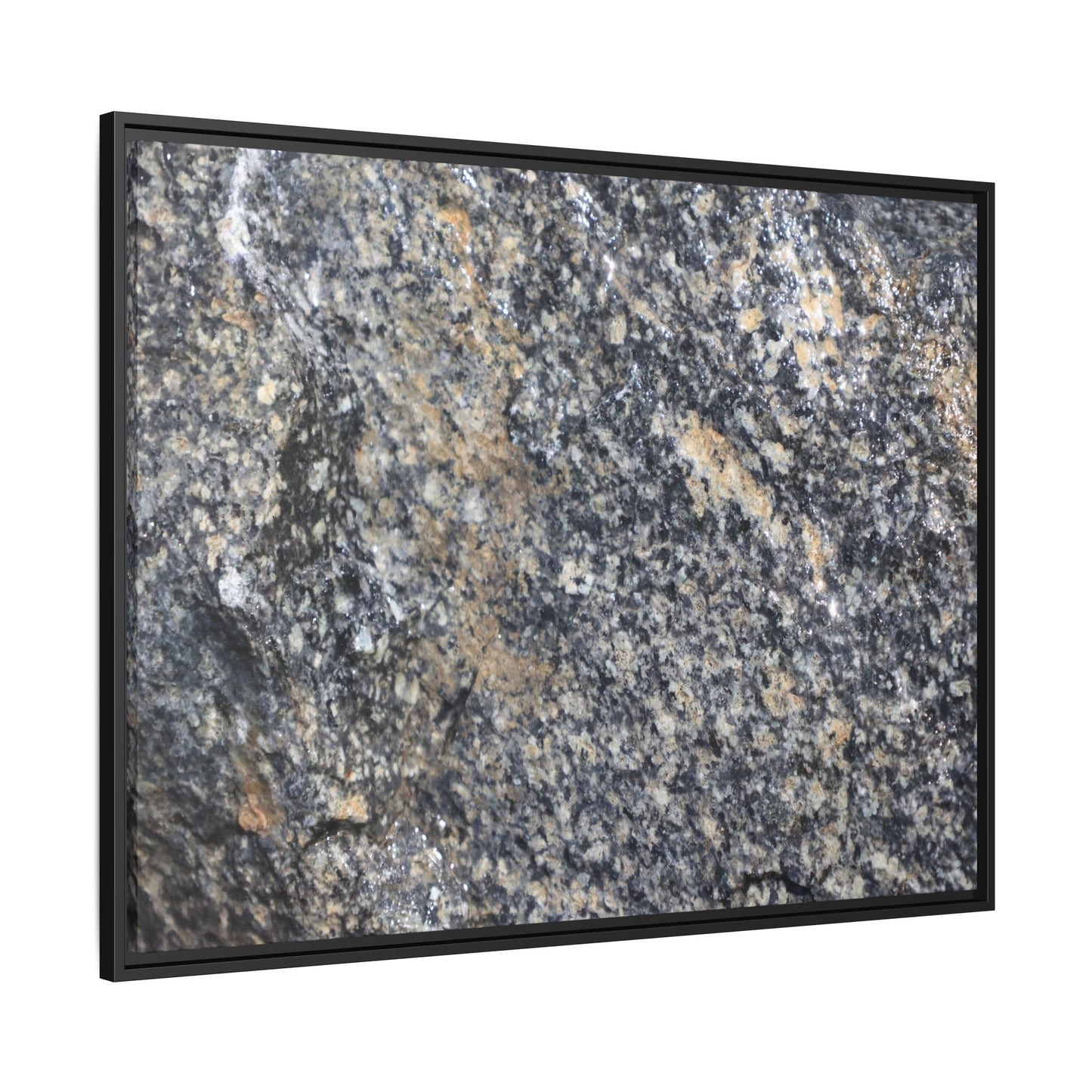 Crystalline Echoes - Unique Stretched Canvas Wall Art - Art By Earth