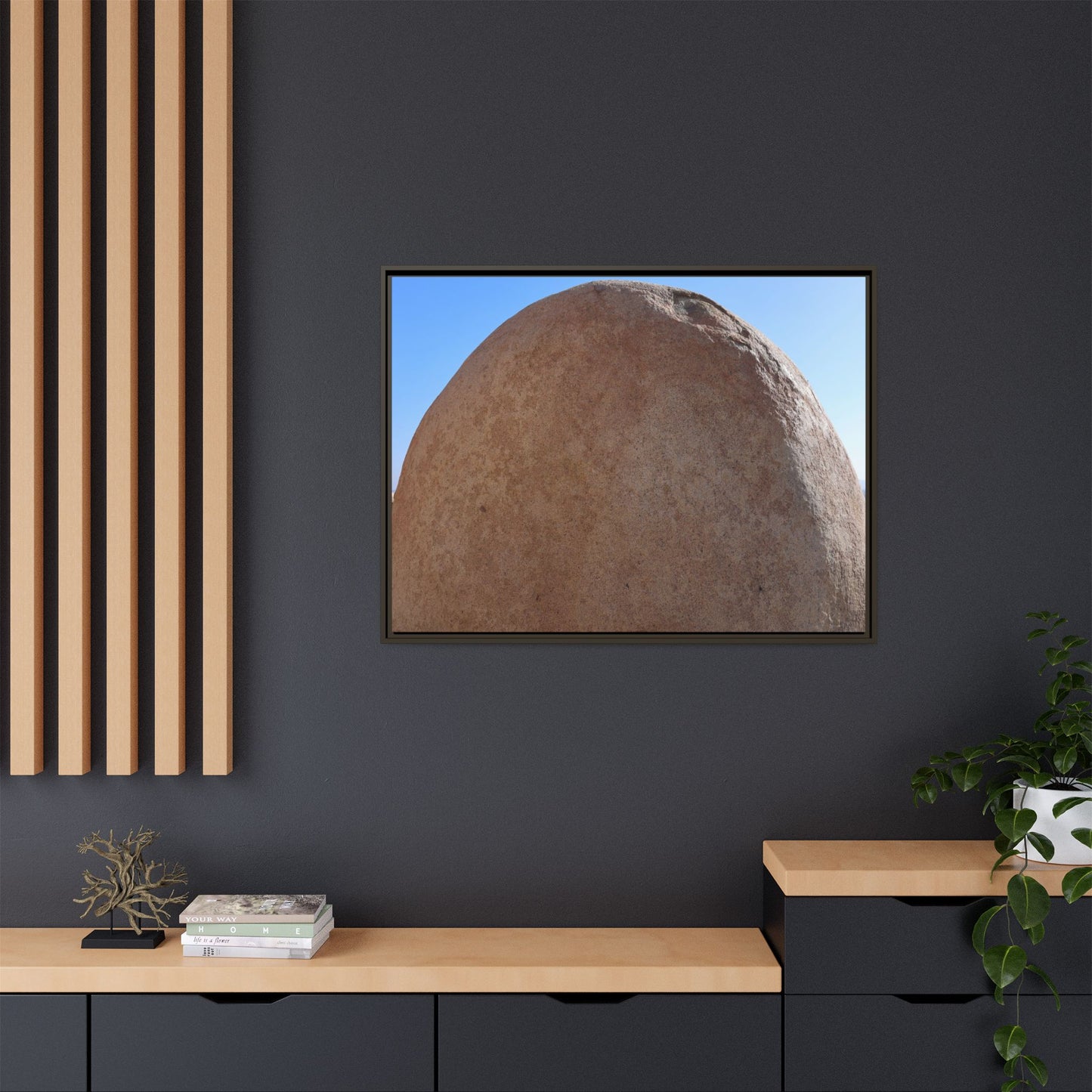 Stone Sphere - Unique Stretched Canvas Wall Art - Art By Earth