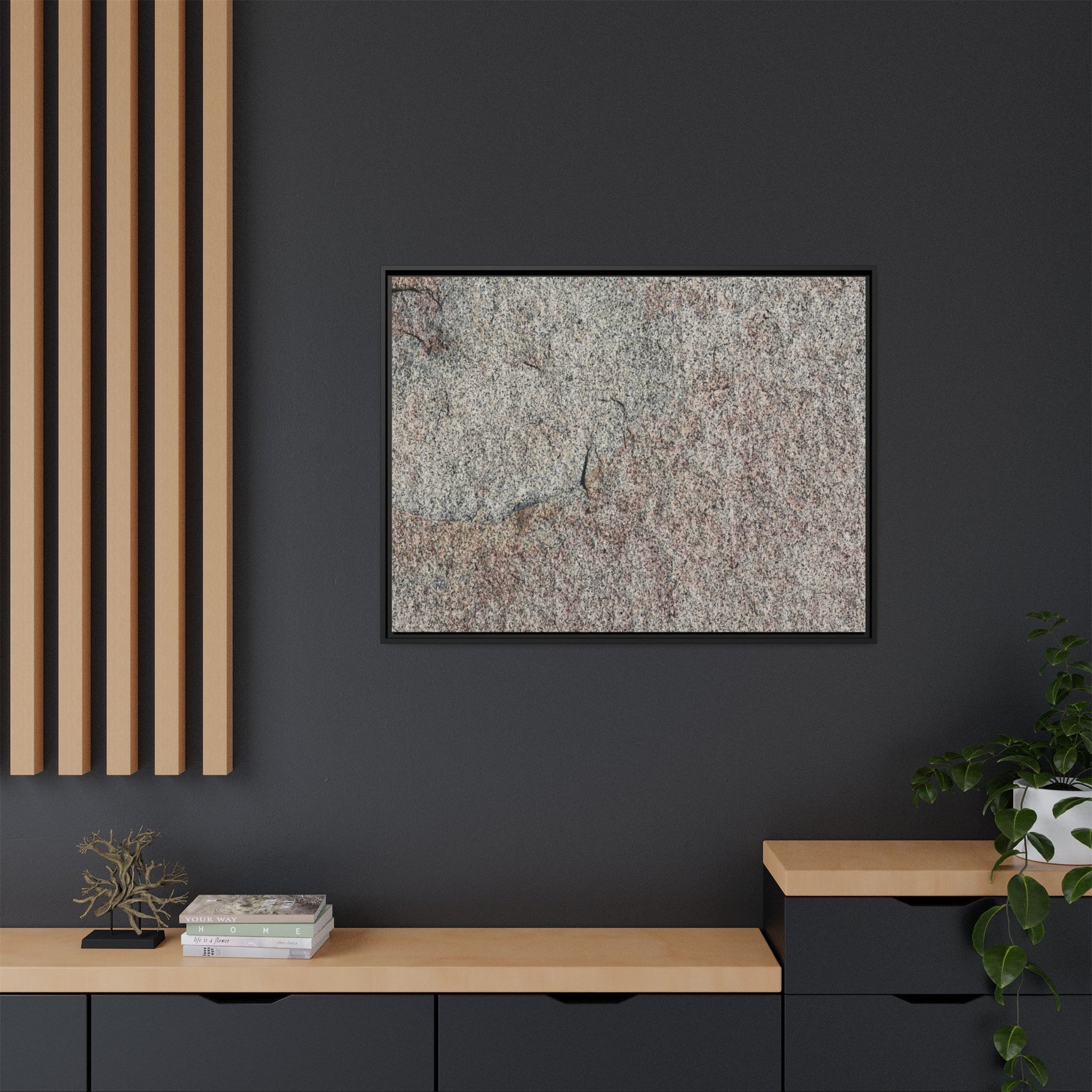 Fissured Stone - Unique Stretched Canvas Wall Art - Art By Earth