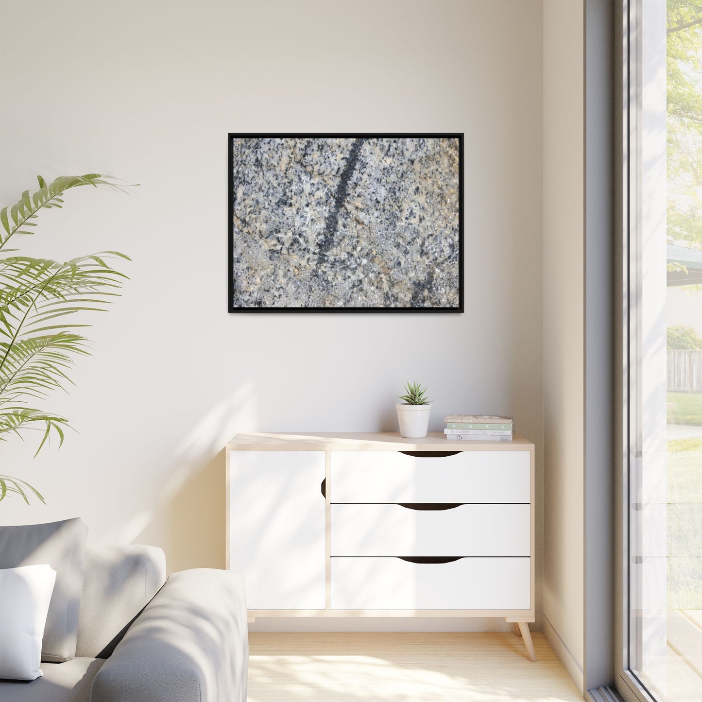 Granite Bubbles - Unique Stretched Canvas Wall Art - Art By Earth