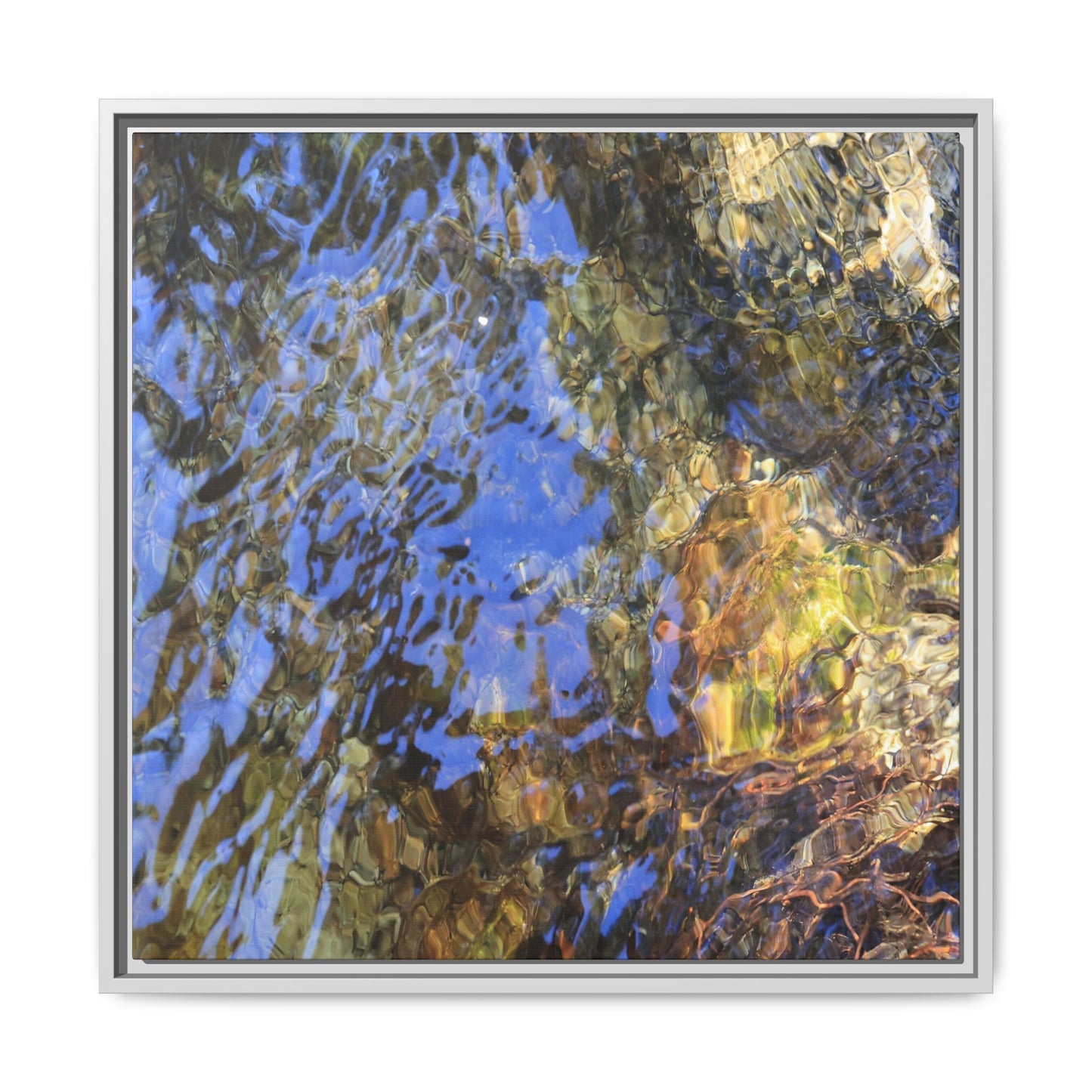 Watery Kaleidoscope - Unique Stretched Canvas Wall Art - Art By Earth