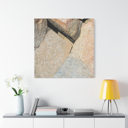 Stone Fragments - Unique Frameless Canvas Wall Art - Art By Earth