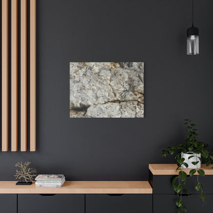 Ancient Rock Face - Unique Frameless Canvas Wall Art - Art By Earth