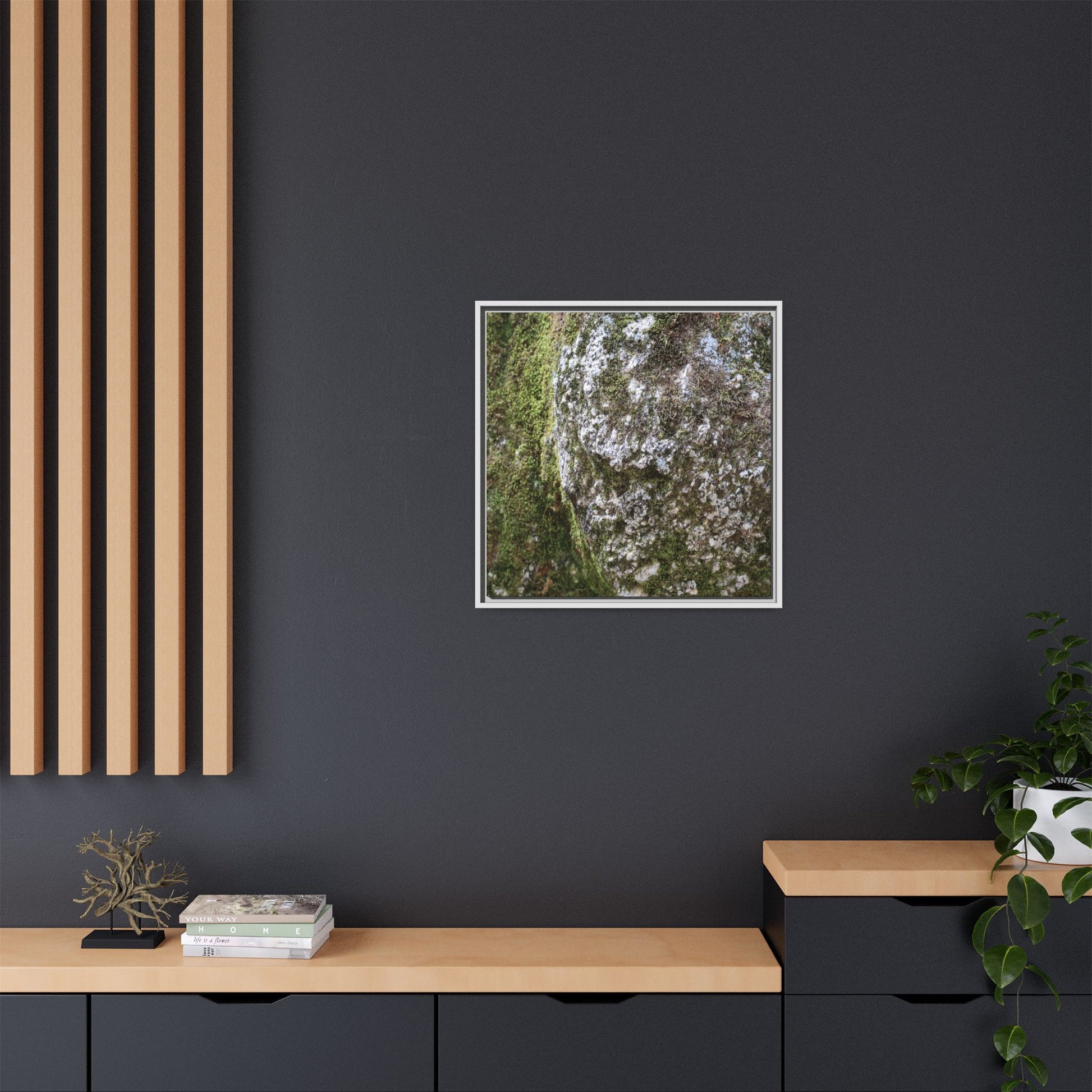 Lichen Landscape - Unique Stretched Canvas Wall Art - Art By Earth