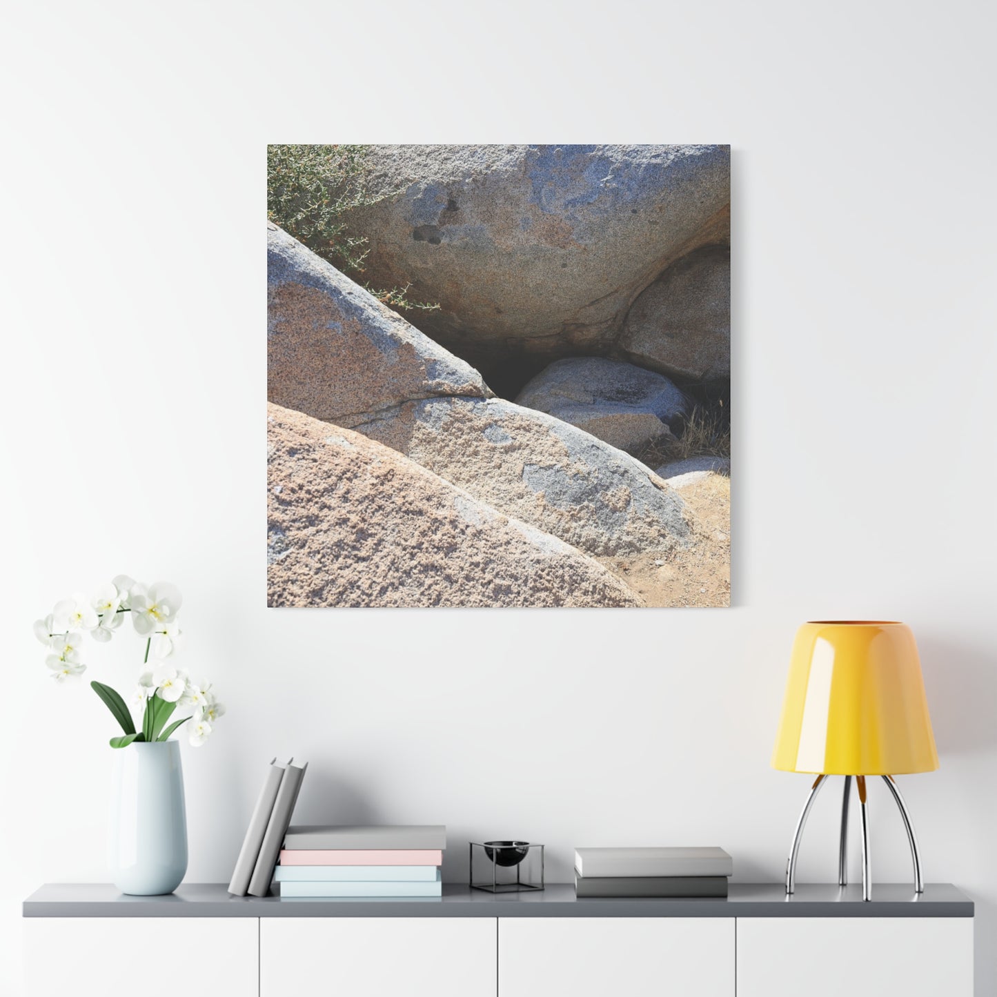 Rocky Shelter - Unique Frameless Canvas Wall Art