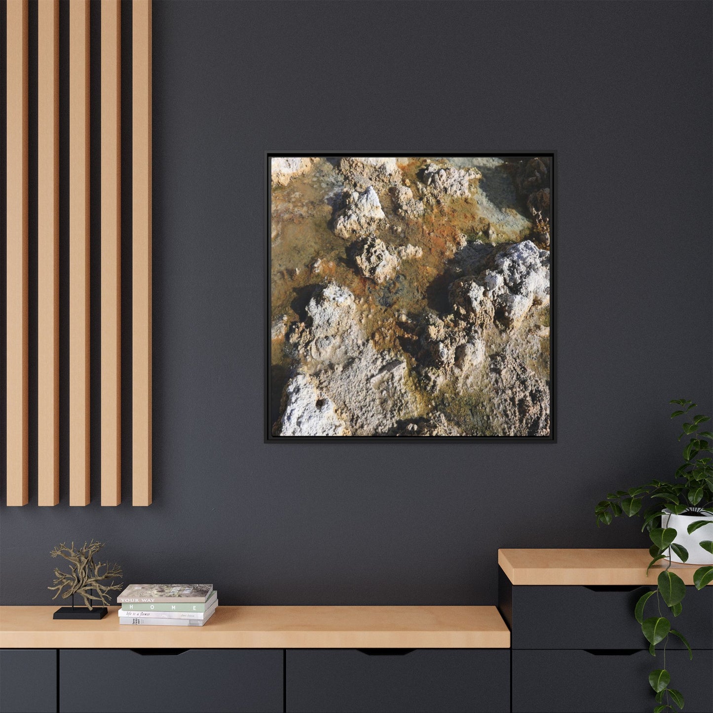 Textural Metamorphosis - Unique Stretched Canvas Wall Art