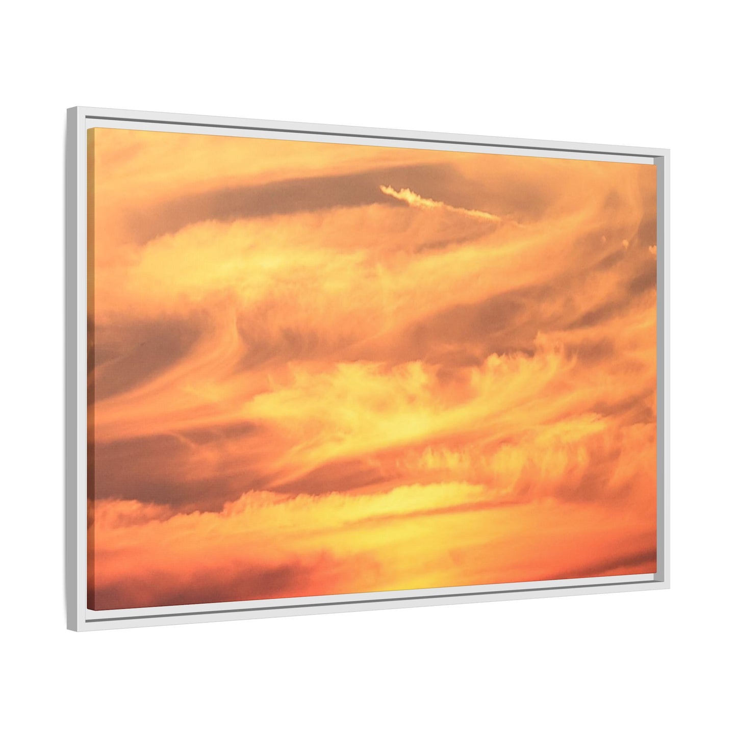 Burning Skies - Unique Stretched Canvas Wall Art - Art By Earth