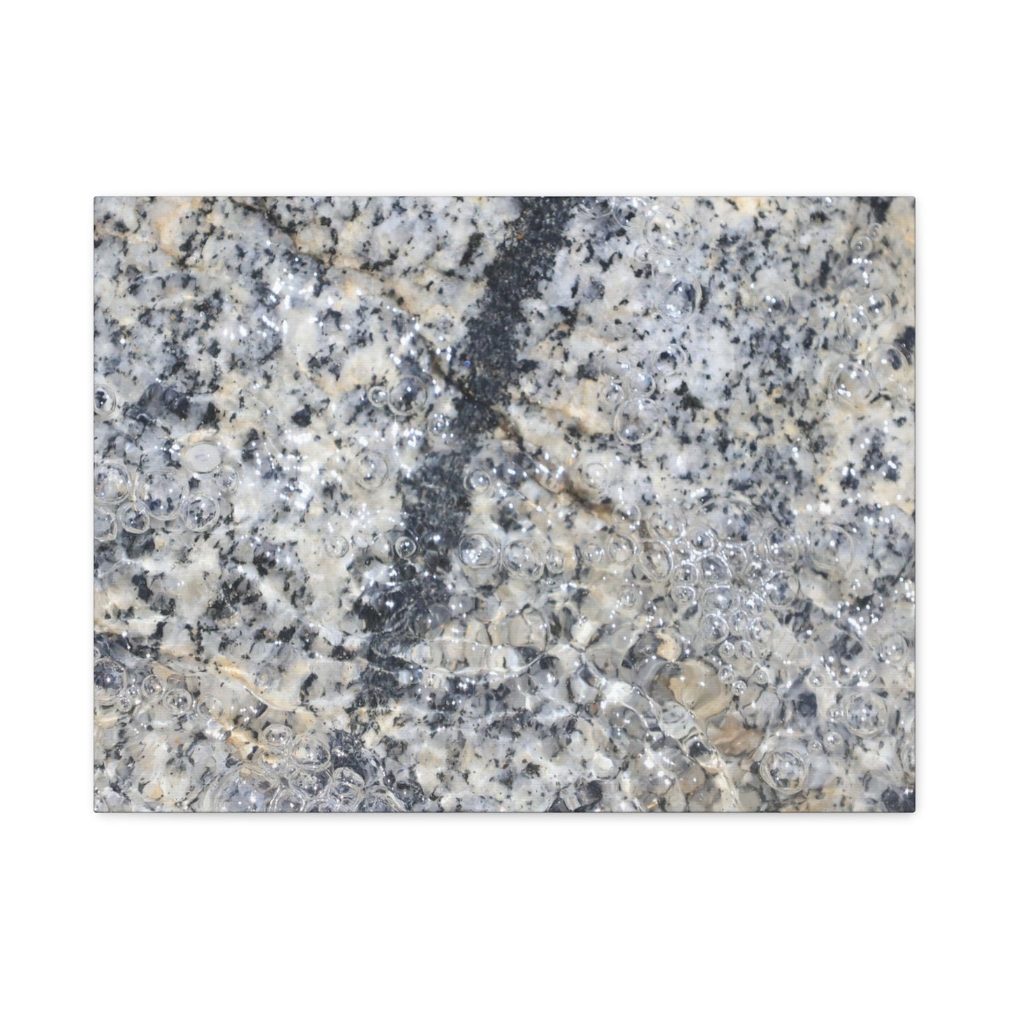 Crystalline Bubbles - Unique Frameless Canvas Wall Art - Art By Earth