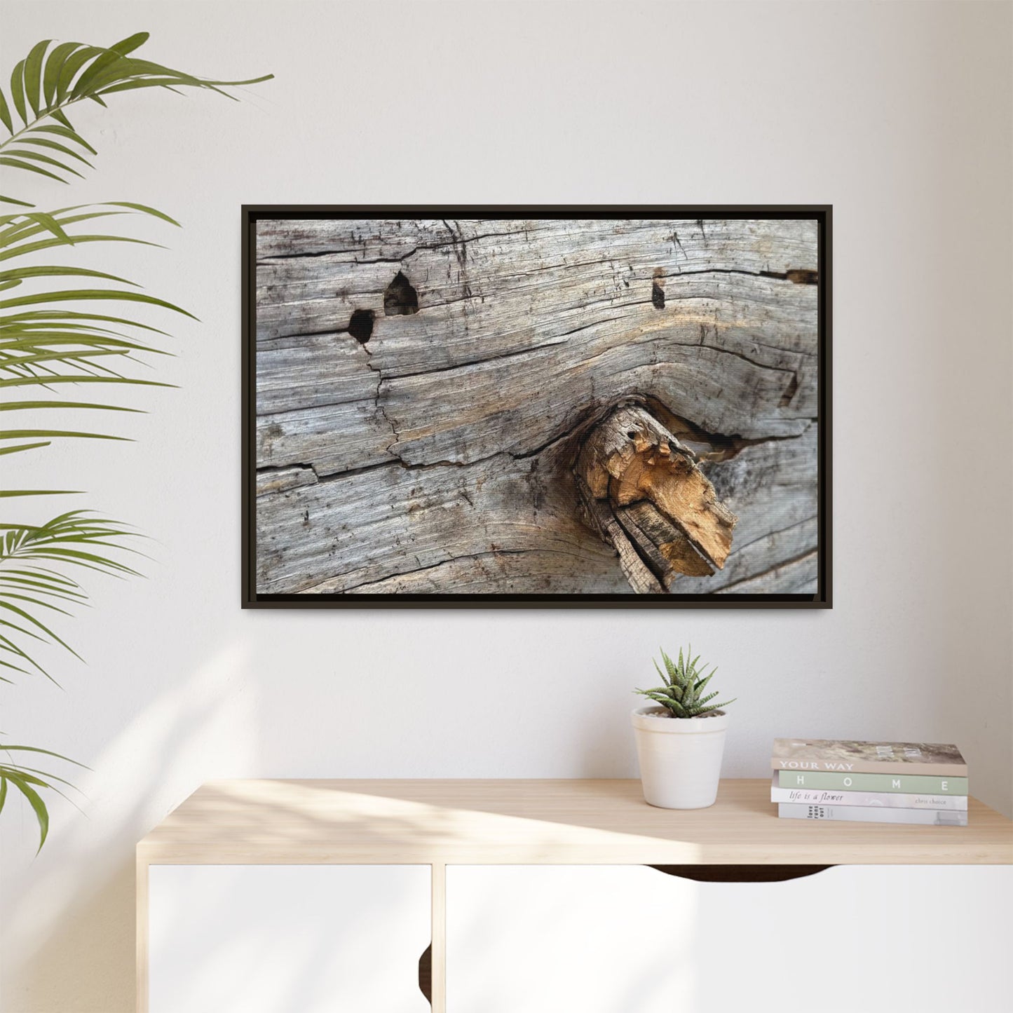 Weathered Wood Texture - Unique Stretched Canvas Wall Art - Art By Earth