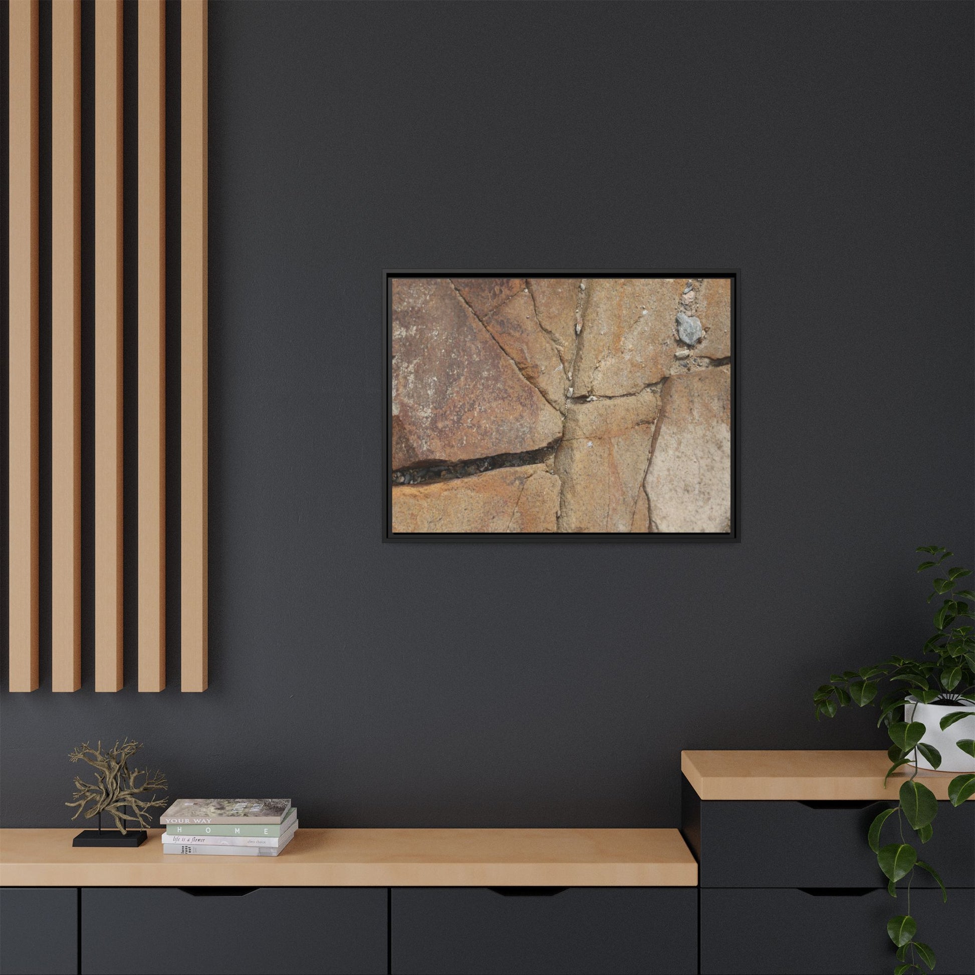 Rusty Crevices - Unique Stretched Canvas Wall Art - Art By Earth