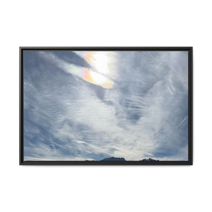 Whispers of Winter's Embrace - Unique Stretched Canvas Wall Art